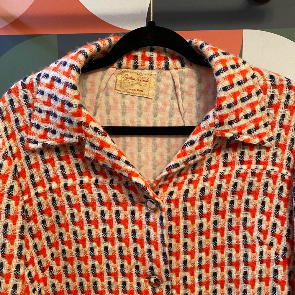 Custom Patterned Vintage Blazer - image 4